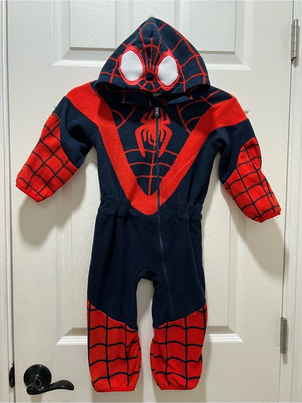 Cuddle Club Marvel Spider-Man Fleece Onesie/Costume | Blue/Red Size 3T Unisex